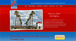 Desktop Screenshot of motel6lodi.com